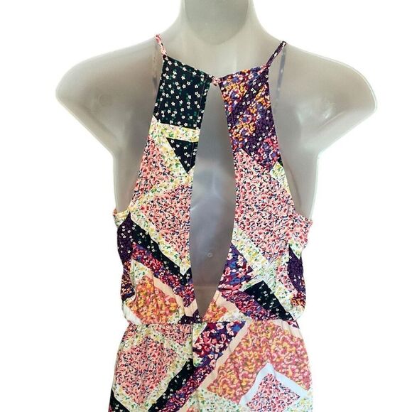 H&M Maxi Dress Ditsy Patchwork Sleeveless Multicolor Boho Summer Women Size 4 - Picture 10 of 12